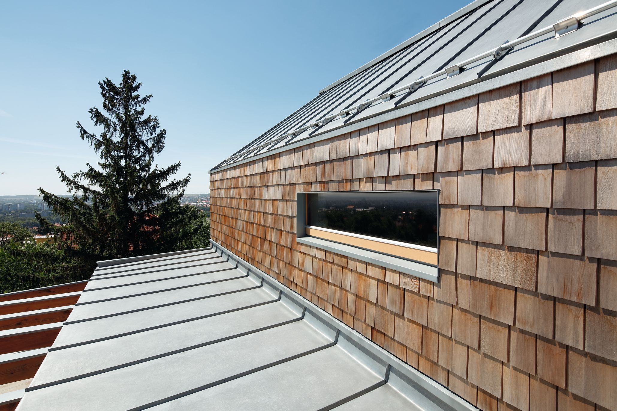zinc roof architecture